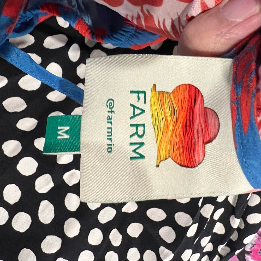 FARM Rio Blue & Red Floral Maxi Dress - Picture 7 of 9